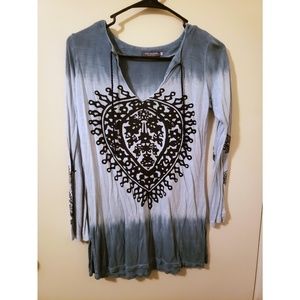 Earthbound Dip Dye Mandala Top
